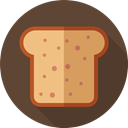 dinner, Bread, food, Breads, loaf, Food And Restaurant, Lunch, breakfast DarkOliveGreen icon