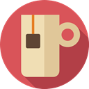 coffee cup, Coffee, mug, food, Tea Cup, Chocolate, tea, Food And Restaurant, hot drink IndianRed icon