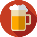 mug, beer, Pint Of Beer, Pint, Beer Mug, food, Food And Restaurant, drink Firebrick icon