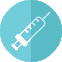 medical, Medication, injection, inject, Syringes, Plunger, syringe MediumTurquoise icon