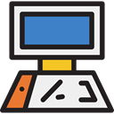 monitor, screen, Computer, Tools And Utensils, technology WhiteSmoke icon