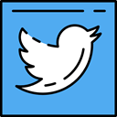 social network, Logo, Logos, logotype, social media, twitter CornflowerBlue icon
