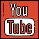 Streaming, video player, logotype, Logos, social network, Logo, youtube, social media Chocolate icon