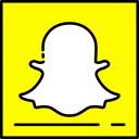 social network, Brands And Logotypes, Logos, Snapchat, Logo, social media, logotype Yellow icon