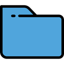 Office Material, interface, Data Storage, Seo And Web, storage, file storage, Folder CornflowerBlue icon