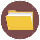 folio, brief, Folder, File, Directory, breafcase, document DimGray icon