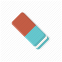 erase, Eraser, stationery, cleaner, delete, remove, Clean DimGray icon