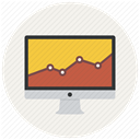 Analytics, report, Sales, statistics, Analysis, Diagram, graph Linen icon