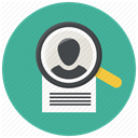 document, search, Cv, Human, portfolio, Resume, profile, Curriculum, specialist CadetBlue icon