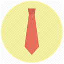 Clothes, Accessory, Tie, office, clothing, Business, necktie PaleGoldenrod icon