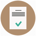 paper, Text, Data, approve, document, sheet, File RosyBrown icon
