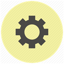 system, settings, configuration, preferences, config, Gear, tool PaleGoldenrod icon