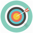 Target, Center, shooting, bullseye, Arrrow, Goal, dart MediumAquamarine icon