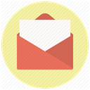 mail, Letter, document, send, Email, envelope, Message PaleGoldenrod icon