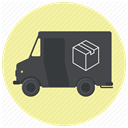 logistics, Courier, Shipping, truck, shipment, Delivery, transportation PaleGoldenrod icon