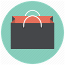 giftbag, shopping bag, Shop, shopping, Bag, paperbag, paper bag MediumAquamarine icon