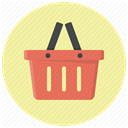 buy, shopping, online shopping, Shop, shopping basket, Cart, Basket PaleGoldenrod icon
