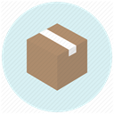 Shop, order, post, Box, parcel, package, postage Lavender icon