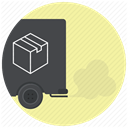 vehicle, logistics, Courier, express delivery, Shipping, Delivery, truck PaleGoldenrod icon