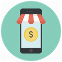 shopping, phone, Money, Dollar, buy, online, Shop MediumAquamarine icon