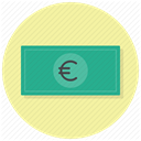 Shop, Euro, Money, Business, payment, Cash, Currency PaleGoldenrod icon