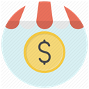 shopping, Dollar, Money, Price, Shop, Currency, store Lavender icon