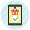 ipad, shopping, buy, shopping basket, shopping app, store app, Shop Lavender icon