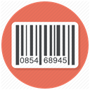 Bar code, product, Code, Bar, Barcode, product label, Shop Coral icon