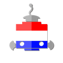 flag, robot, holland, Nl, netherlands, bot, telegram Black icon
