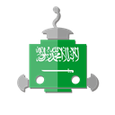 saudi arabia, flag, bot, telegram, Sa, robot Black icon