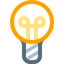 lamp, Idea, electricity, lightbulb, bulb, lighting, light Black icon