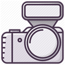 Camera, Device, electronics, Flash, Photographer, Appliances DarkSlateGray icon