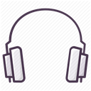 Headphone, hear, music, listen, play, Headset, Audio DimGray icon