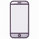 Device, smartphone, Iphone, telephone, Mobile, mobilephone, phone DimGray icon