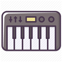 piano, synthesizer, music, Appliances, electronics, Device DarkSlateGray icon