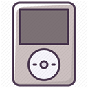 technology, music, ipod, player, Audio, sound, electronics Silver icon