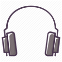 Headset, play, Audio, hear, listen, music, Headphone DimGray icon