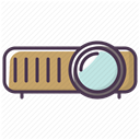 Projector, video, Projection, projector device, projection device DimGray icon