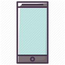 phone, mobilephone, Iphone, Mobile, Device, telephone, smartphone PowderBlue icon
