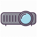 video, Projector, projector device, projection device, Projection DimGray icon