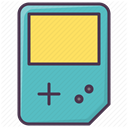 Gameboy, Game, video game, entertainment, game device MediumTurquoise icon