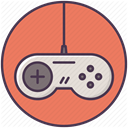 Playstation, Device, xbox, electronics, Control, gaming, joystickplay Salmon icon