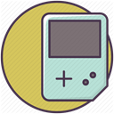 entertainment, video game, Game, Gameboy, game device DarkKhaki icon