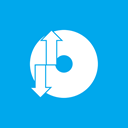 And, Restore, backup DeepSkyBlue icon