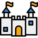Toy, Castle, buildings, vacations, Sand Castle, Summertime, Beach, childhood, travel, medieval WhiteSmoke icon