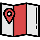 location, placeholder, travel, Geography, position, Map, Orientation, Maps And Flags Gainsboro icon