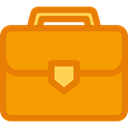 portfolio, suitcase, real estate, Business, Bag, Briefcase Orange icon