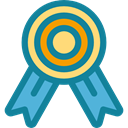 Quality, medal, Certification, winner, Sports And Competition, award DarkCyan icon