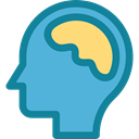 Body Part, Body Organ, Brain Anterior, Business And Finance, Brain, Human Brain, people, medical, Anterior Part MediumTurquoise icon