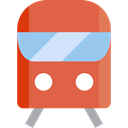 transport, train, Railway, Subway, transportation, travel, public IndianRed icon